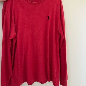 Mens polo T-shirt long sleeve